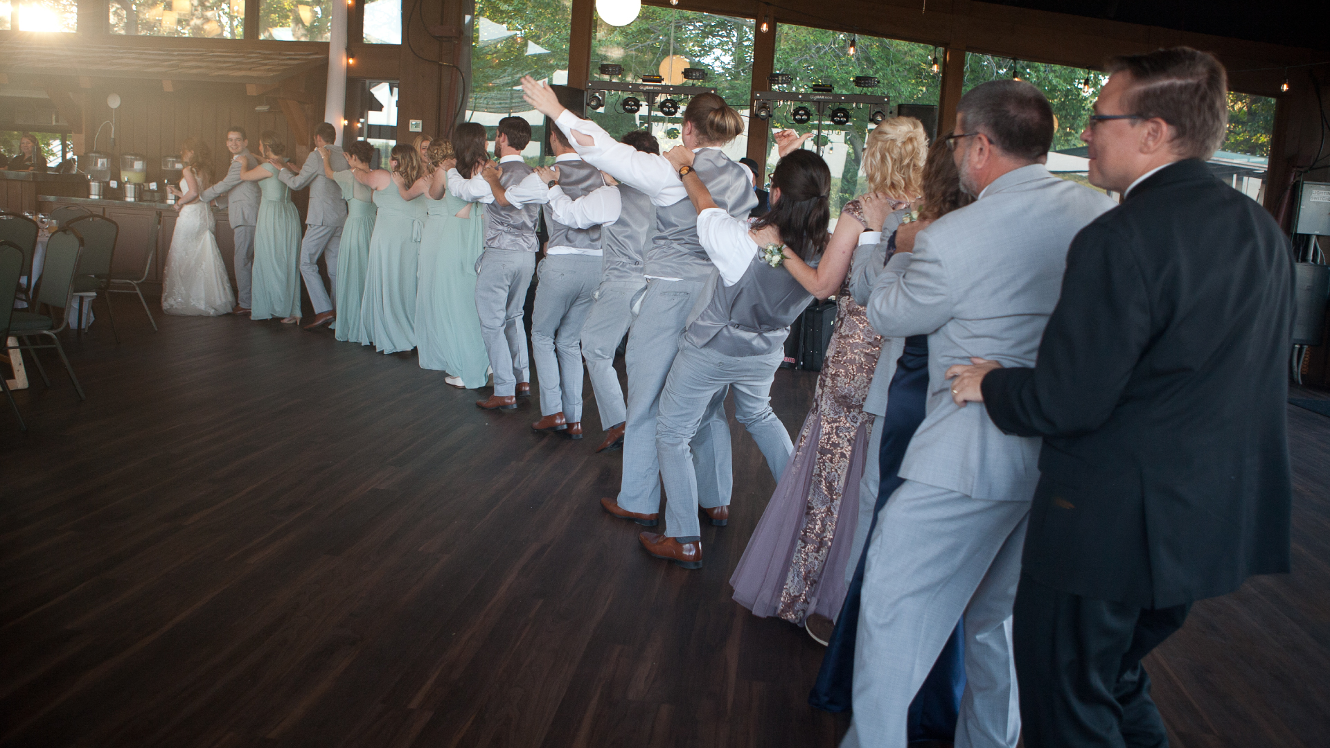 private wedding services with conga line by ace
